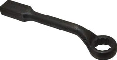 Proto - 1-3/8" 12 Point Striking Box Wrench - Single End, 2-25/64" Head Diam x 1" Head Thickness, 11-1/2" OAL, Steel, Black Finish, 60° Offset - Apex Tool & Supply