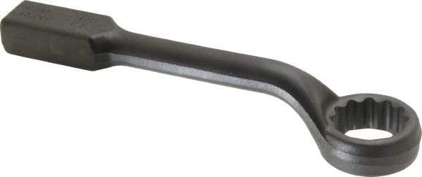 Proto - 1-15/16" 12 Point Striking Box Wrench - Single End, 3-3/32" Head Diam x 1-1/4" Head Thickness, 13" OAL, Steel, Black Finish, 60° Offset - Apex Tool & Supply