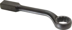 Proto - 1-15/16" 12 Point Striking Box Wrench - Single End, 3-3/32" Head Diam x 1-1/4" Head Thickness, 13" OAL, Steel, Black Finish, 60° Offset - Apex Tool & Supply