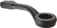 Proto - 3-1/2" 12 Point Striking Box Wrench - Single End, 6-1/4" Head Diam x 2-3/8" Head Thickness, 18" OAL, Steel, Black Finish, 60° Offset - Apex Tool & Supply