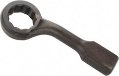 Proto - 3-3/4" 12 Point Striking Box Wrench - Single End, 6-1/4" Head Diam x 2-3/8" Head Thickness, 18" OAL, Steel, Black Finish, 60° Offset - Apex Tool & Supply