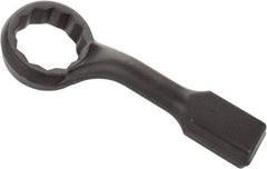 Proto - 4-1/4" 12 Point Striking Box Wrench - Single End, 6-1/4" Head Diam x 2-3/8" Head Thickness, 18" OAL, Steel, Black Finish, 60° Offset - Apex Tool & Supply