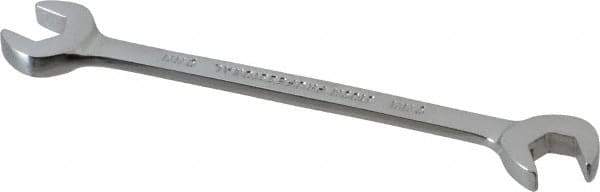 Proto - 9mm Standard Open End Wrench - 4" OAL, Double End, Chrome Finish, 15° & 60° Head Angle - Apex Tool & Supply