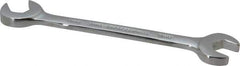 Proto - 11mm Standard Open End Wrench - 5" OAL, Double End, Chrome Finish, 15° & 60° Head Angle - Apex Tool & Supply