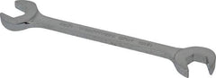 Proto - 12mm Standard Open End Wrench - 5-1/4" OAL, Double End, Chrome Finish, 15° & 60° Head Angle - Apex Tool & Supply