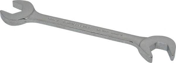 Proto - 14mm Standard Open End Wrench - 5-49/64" OAL, Double End, Chrome Finish, 15° & 60° Head Angle - Apex Tool & Supply