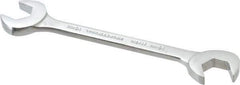Proto - 16mm Standard Open End Wrench - 6-7/64" OAL, Double End, Chrome Finish, 15° & 60° Head Angle - Apex Tool & Supply