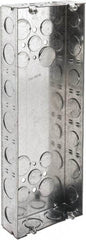 Cooper Crouse-Hinds - 5 Gang, (28) 1/2 & 3/4" Knockouts, Steel Rectangle Wall Box - 4-1/2" Overall Height x 12-1/4" Overall Width x 1-5/8" Overall Depth - Apex Tool & Supply