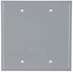 Cooper Crouse-Hinds - Electrical Outlet Box Aluminum Weatherproof Cover - Includes Gasket - Apex Tool & Supply