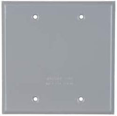 Cooper Crouse-Hinds - Electrical Outlet Box Aluminum Weatherproof Cover - Includes Gasket - Apex Tool & Supply