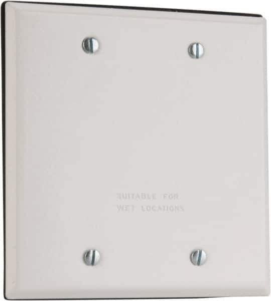 Cooper Crouse-Hinds - Electrical Outlet Box Aluminum Weatherproof Cover - Includes Gasket - Apex Tool & Supply