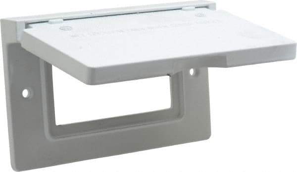 Cooper Crouse-Hinds - Electrical Outlet Box Aluminum Weatherproof Cover - Includes Gasket - Apex Tool & Supply