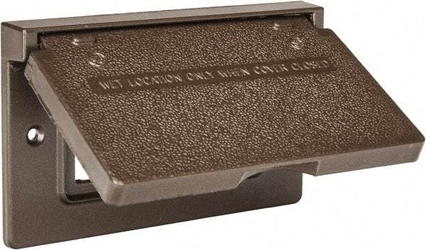 Cooper Crouse-Hinds - Electrical Outlet Box Aluminum Weatherproof Cover - Includes Gasket - Apex Tool & Supply