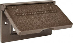Cooper Crouse-Hinds - Electrical Outlet Box Aluminum Weatherproof Cover - Includes Gasket - Apex Tool & Supply