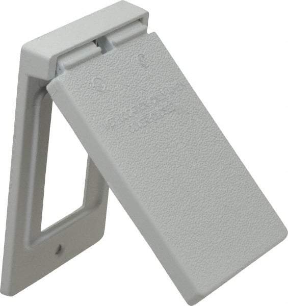 Cooper Crouse-Hinds - Electrical Outlet Box Aluminum Weatherproof Cover - Includes Gasket - Apex Tool & Supply