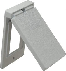 Cooper Crouse-Hinds - Electrical Outlet Box Aluminum Weatherproof Cover - Includes Gasket - Apex Tool & Supply