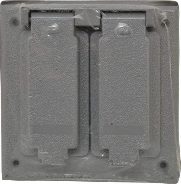 Cooper Crouse-Hinds - Electrical Outlet Box Aluminum Weatherproof Cover - Includes Gasket - Apex Tool & Supply