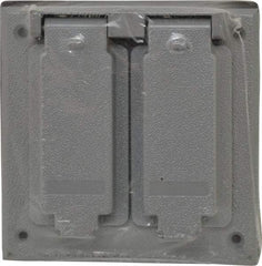 Cooper Crouse-Hinds - Electrical Outlet Box Aluminum Weatherproof Cover - Includes Gasket - Apex Tool & Supply