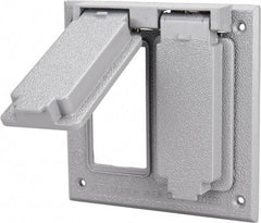 Cooper Crouse-Hinds - Electrical Outlet Box Aluminum Weatherproof Cover - Includes Gasket - Apex Tool & Supply