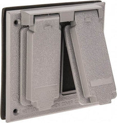 Cooper Crouse-Hinds - Electrical Outlet Box Aluminum Weatherproof Cover - Includes Gasket - Apex Tool & Supply