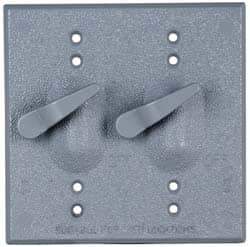 Cooper Crouse-Hinds - Electrical Outlet Box Aluminum Weatherproof Cover - Includes Gasket - Apex Tool & Supply