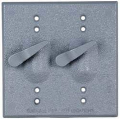 Cooper Crouse-Hinds - Electrical Outlet Box Aluminum Weatherproof Cover - Includes Gasket - Apex Tool & Supply