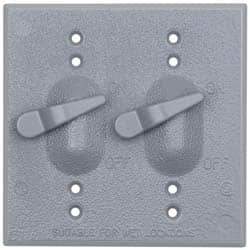 Cooper Crouse-Hinds - Electrical Outlet Box Aluminum Weatherproof Cover - Includes Gasket - Apex Tool & Supply