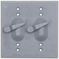 Cooper Crouse-Hinds - Electrical Outlet Box Aluminum Weatherproof Cover - Includes Gasket - Apex Tool & Supply