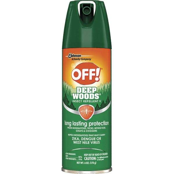 OFF! - 6 oz 25% DEET Aerosol Spray - For Black Flies, Chiggers, Fleas, Gnats, Mosquitos, Ticks - Apex Tool & Supply
