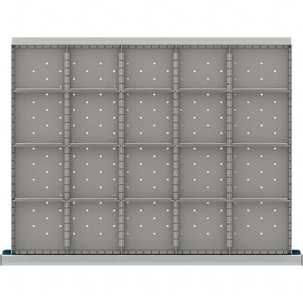 LISTA - 20-Compartment Drawer Divider Layout for 3.15" High Drawers - Apex Tool & Supply