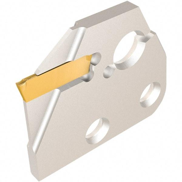 Iscar - Left Hand, 1.5mm Insert Width, Indexable Cutoff and Grooving Support Blade - DGAD 1.5B-D20 - Apex Tool & Supply