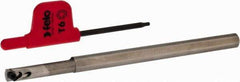 Iscar - Internal Thread, Right Hand Cut, 1/4" Shank Width x 1/4" Shank Height Indexable Threading Toolholder - 4" OAL, Various Insert Compatibility, SI Toolholder, Series IscarThread - Apex Tool & Supply