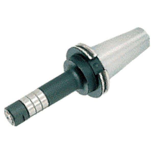 Iscar - CAT50 Taper Shank 1-1/2" Hole End Mill Holder/Adapter - 2-1/8" Nose Diam, 7.44" Projection, Through-Spindle Coolant - Exact Industrial Supply