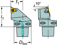 C3-266RFG-22040-16 CoroThread® 266 Coromant Capto® Toolholder - Apex Tool & Supply