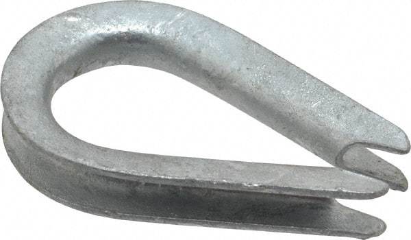 Value Collection - 1/8" Wire Rope Thimble Clip - Steel, Galvanized - Apex Tool & Supply
