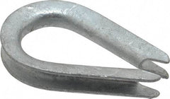 Value Collection - 1/8" Wire Rope Thimble Clip - Steel, Galvanized - Apex Tool & Supply