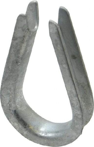 Value Collection - 3/16" Wire Rope Thimble Clip - Steel, Galvanized - Apex Tool & Supply