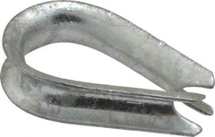 Value Collection - 3/8" Wire Rope Thimble Clip - Steel, Galvanized - Apex Tool & Supply