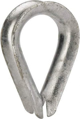 Value Collection - 1/2" Wire Rope Thimble Clip - Steel, Galvanized - Apex Tool & Supply