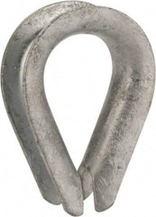 Value Collection - 5/8" Wire Rope Thimble Clip - Steel, Galvanized - Apex Tool & Supply