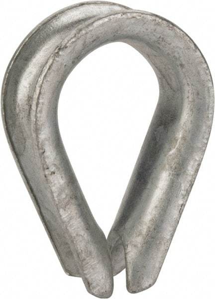 Value Collection - 3/4" Wire Rope Thimble Clip - Steel, Galvanized - Apex Tool & Supply