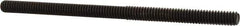 Value Collection - 1/4-20 4-1/2" OAL Fully Threaded Stud - Carbon Steel, Plain Finish - Apex Tool & Supply