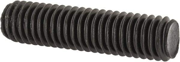 Value Collection - 3/8-16 1-1/2" OAL Fully Threaded Stud - Carbon Steel, Plain Finish - Apex Tool & Supply