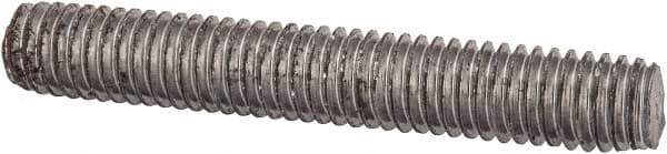 Value Collection - 3/8-16 2-1/2" OAL Fully Threaded Stud - Carbon Steel, Plain Finish - Apex Tool & Supply