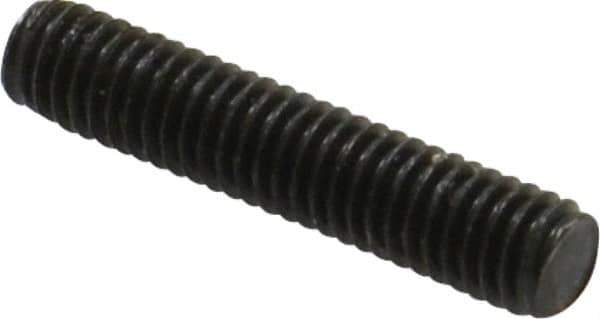 Value Collection - M6x1.0 30mm OAL Fully Threaded Stud - Carbon Steel, Plain Finish, Metric - Apex Tool & Supply