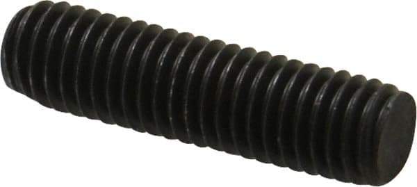Value Collection - M8x1.25 30mm OAL Fully Threaded Stud - Carbon Steel, Plain Finish, Metric - Apex Tool & Supply