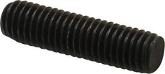 Value Collection - M8x1.25 30mm OAL Fully Threaded Stud - Carbon Steel, Plain Finish, Metric - Apex Tool & Supply