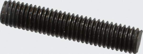 Value Collection - M8x1.25 40mm OAL Fully Threaded Stud - Carbon Steel, Plain Finish, Metric - Apex Tool & Supply