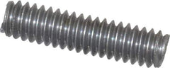 Value Collection - 1/4-20 1" OAL Fully Threaded Stud - Aluminum, Plain Finish - Apex Tool & Supply