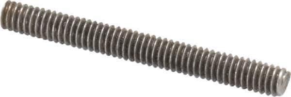 Value Collection - #8-32 1-1/2" OAL Fully Threaded Stud - Stainless Steel, Plain Finish - Apex Tool & Supply